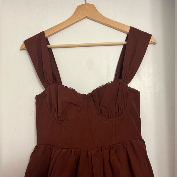 We Wore What - Corset Tiered Mini Dress - Picture 1 of 4